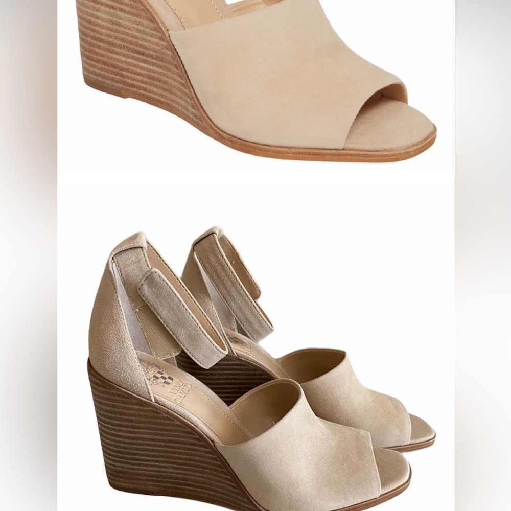 Vince Camuto Tan Wedge Sandals